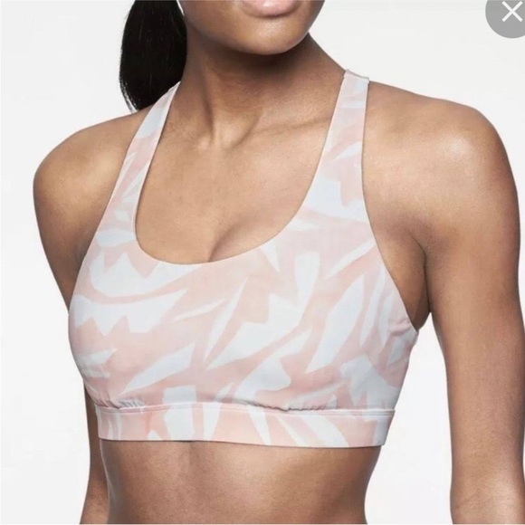💥Athleta Cross Back Swim Top- Pastel Print - Size 36 B/C - Picture 1 of 6